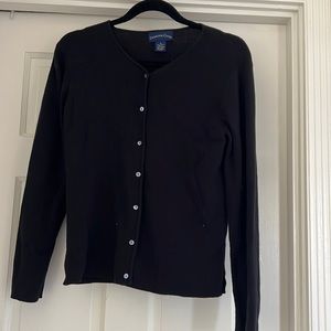Charter Club black cotton cardigan in Medium